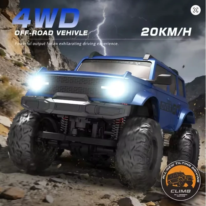 New Hot Selling 1/20 Remote Control Car Four-Wheel Drive Climbing Car Off-Road High-Speed Pickup Truck Model Boys Gift Toy
New Hot Selling 1/20 Remote Control Car Four-Wheel Drive Climbing Car Off-Road High-Speed Pickup Truck Model Boys Gift Toy