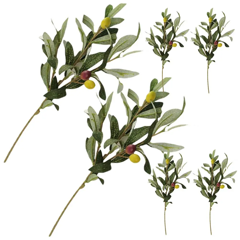 6 Pcs Artificial Olive Branch Convenient Plants Fake Branches Stems Tree Plastic Home Decor
6 Pcs Artificial Olive Branch Convenient Plants Fake Branches Stems Tree Plastic Home Decor