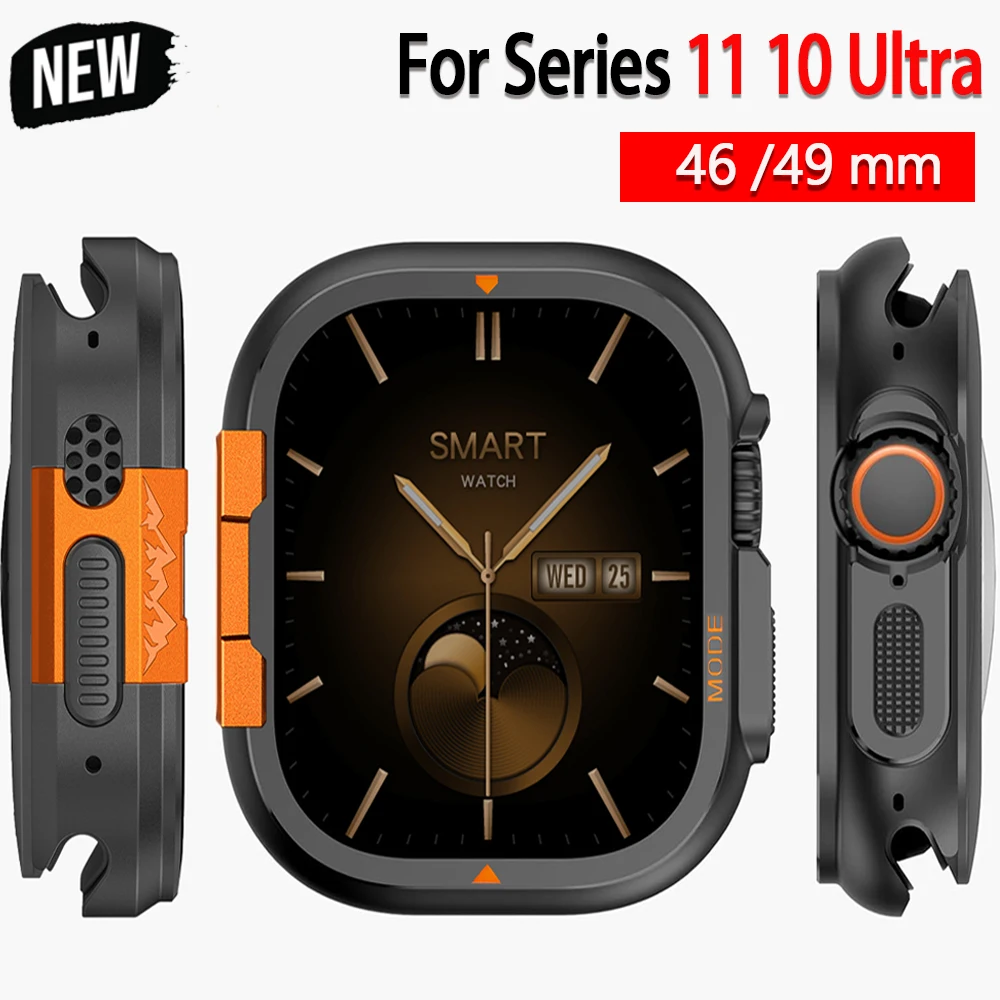 Metal Alloy Case for Apple Watch Ultra3/2/1 49mm 46mm Protector Shell Aluminum Cover Bumper Frame for iWatch Series 11 10
Metal Alloy Case for Apple Watch Ultra3/2/1 49mm 46mm Protector Shell Aluminum Cover Bumper Frame for iWatch Series 11 10
