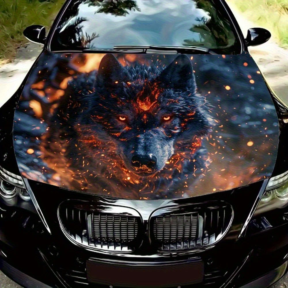 Flame Wolf King Car Hood Decal Sticker - Durable Vinyl Wrap, Splash-Resistant & Easy Removal, Fit For All Cars - Automotive Acce
Flame Wolf King Car Hood Decal Sticker - Durable Vinyl Wrap, Splash-Resistant & Easy Removal, Fit For All Cars - Automotive Acce