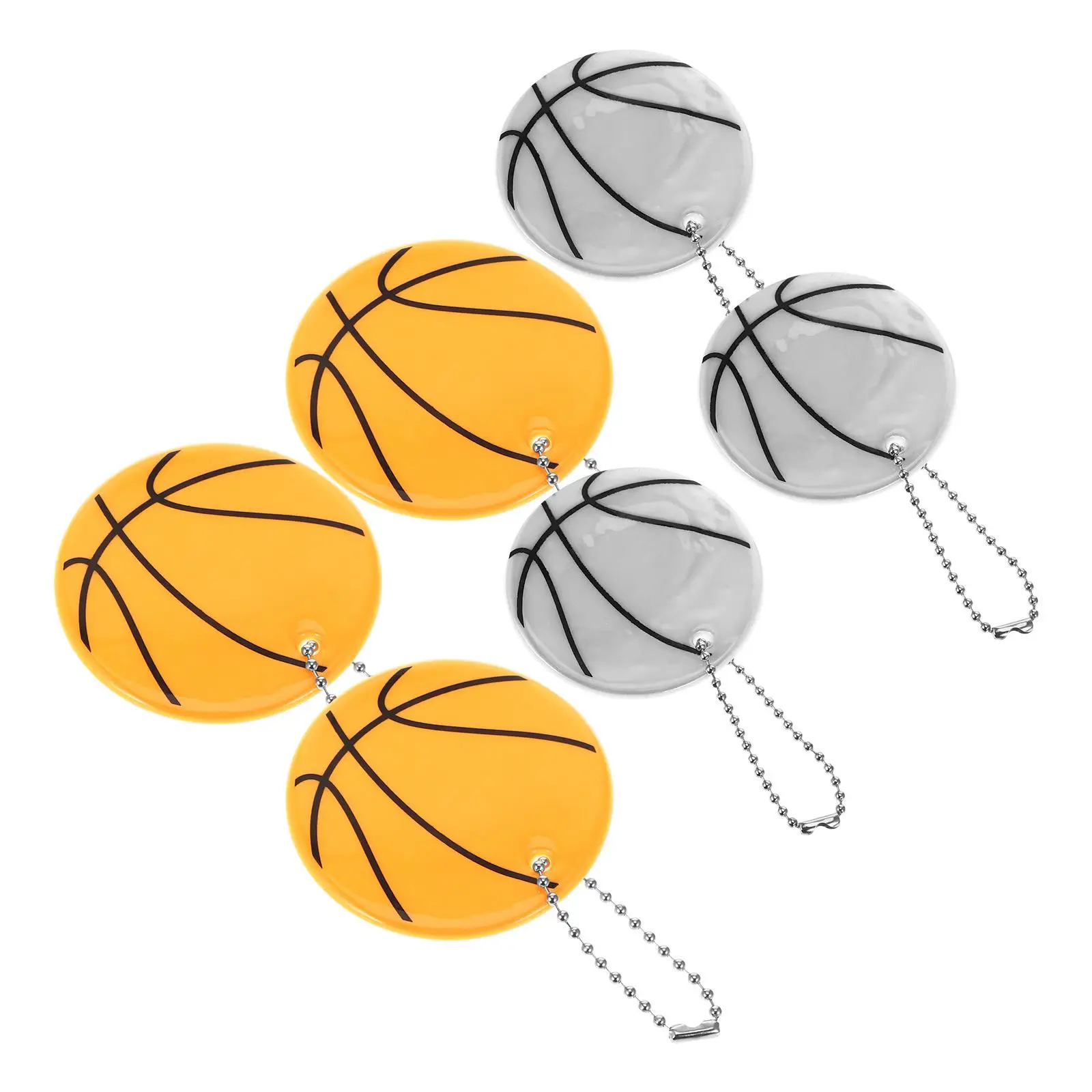6 Pcs Basketball Pendant Reflectors Keychain 6cm Plastic Convenient Bicycles Pvc Reflective Lattice Glowing Keychains
6 Pcs Basketball Pendant Reflectors Keychain 6cm Plastic Convenient Bicycles Pvc Reflective Lattice Glowing Keychains