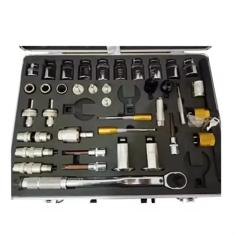 38-Piece Heavy Duty Vehicle Electronic Injector Disassembly Tool Kit
38-Piece Heavy Duty Vehicle Electronic Injector Disassembly Tool Kit
