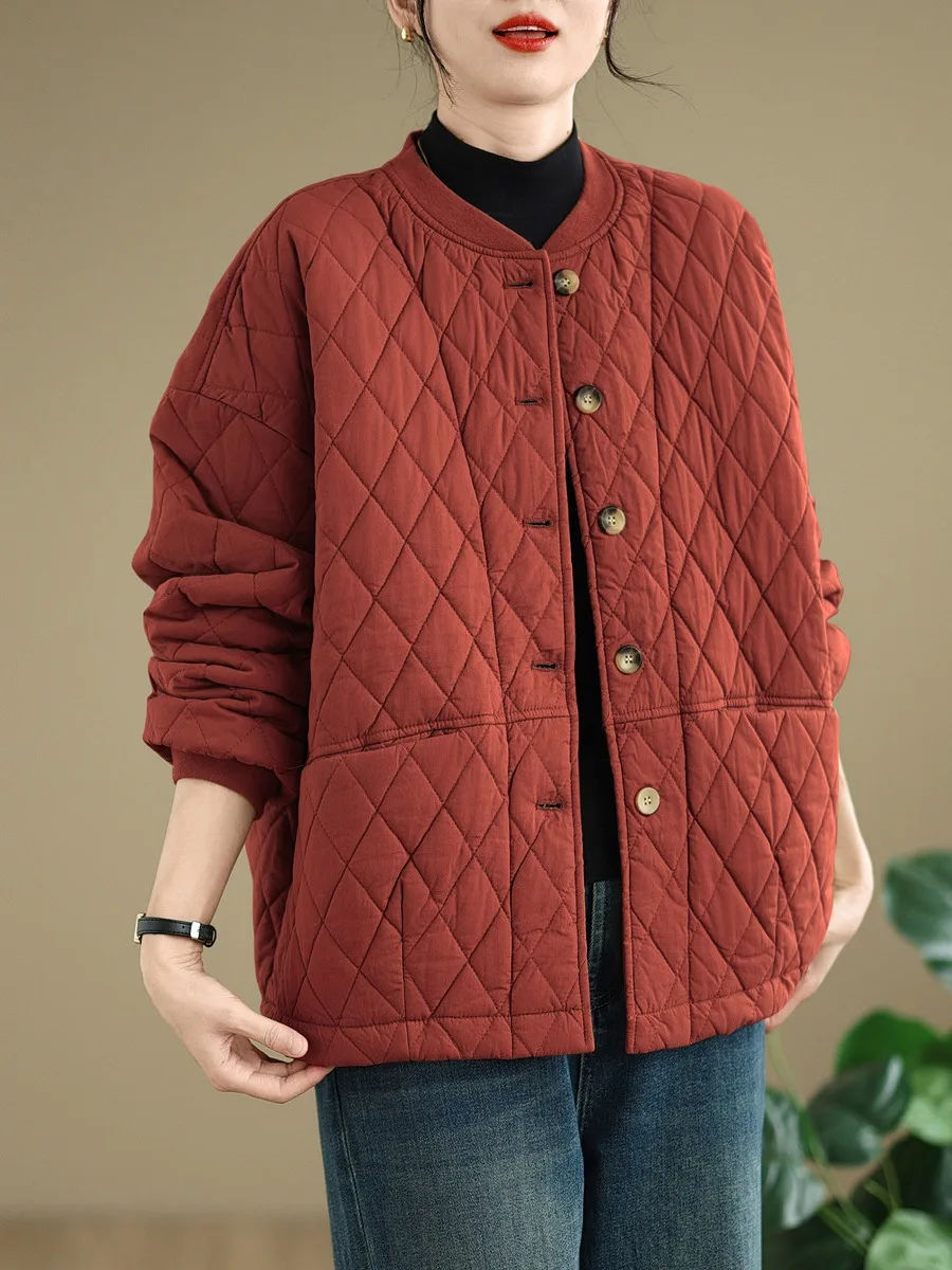 Artistic Retro Diamond id Baseball Jaet Cotton Coat Women Winter Small Size Slimming Casual Warm Cotton ort Outerwear
Artistic Retro Diamond id Baseball Jaet Cotton Coat Women Winter Small Size Slimming Casual Warm Cotton ort Outerwear