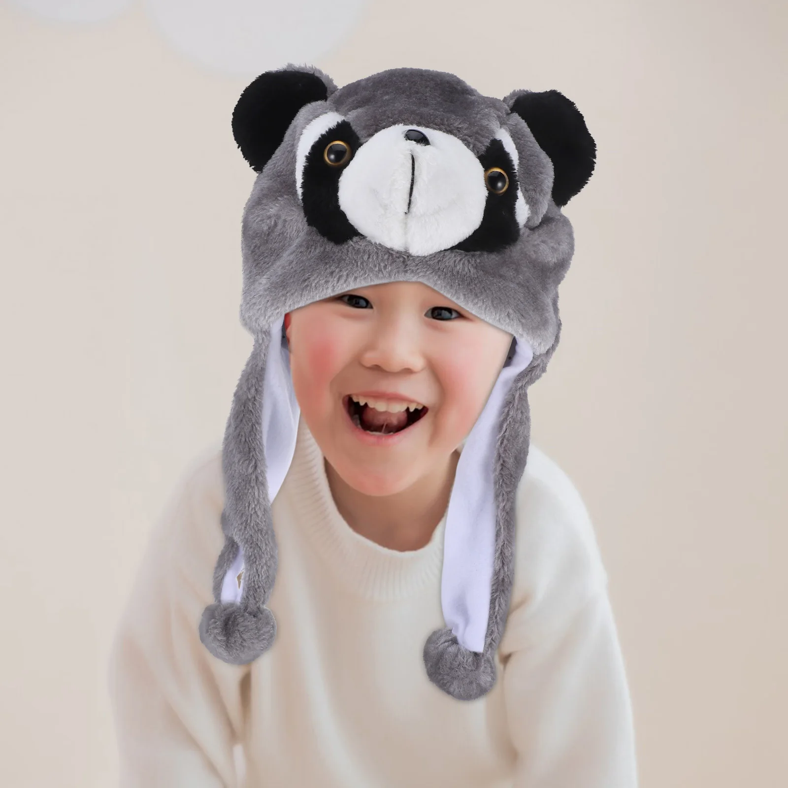 1pc Raccoon Ear Protector Hat Warm Winter Hats for Adult Kids Funny Novelty Costume Animal Ears Party Photo Props
1pc Raccoon Ear Protector Hat Warm Winter Hats for Adult Kids Funny Novelty Costume Animal Ears Party Photo Props