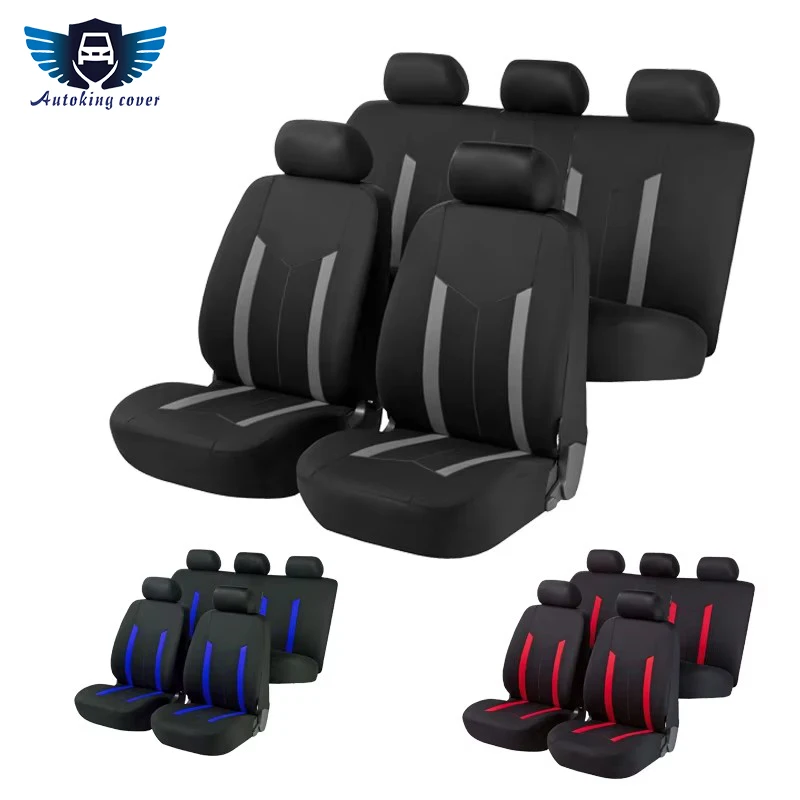 AUTOKING Sporty Car Seat Covers Polyester Fabric Full Set Universal Size Seat Covers Fit For SUV Truck Van Accessories Interior
AUTOKING Sporty Car Seat Covers Polyester Fabric Full Set Universal Size Seat Covers Fit For SUV Truck Van Accessories Interior