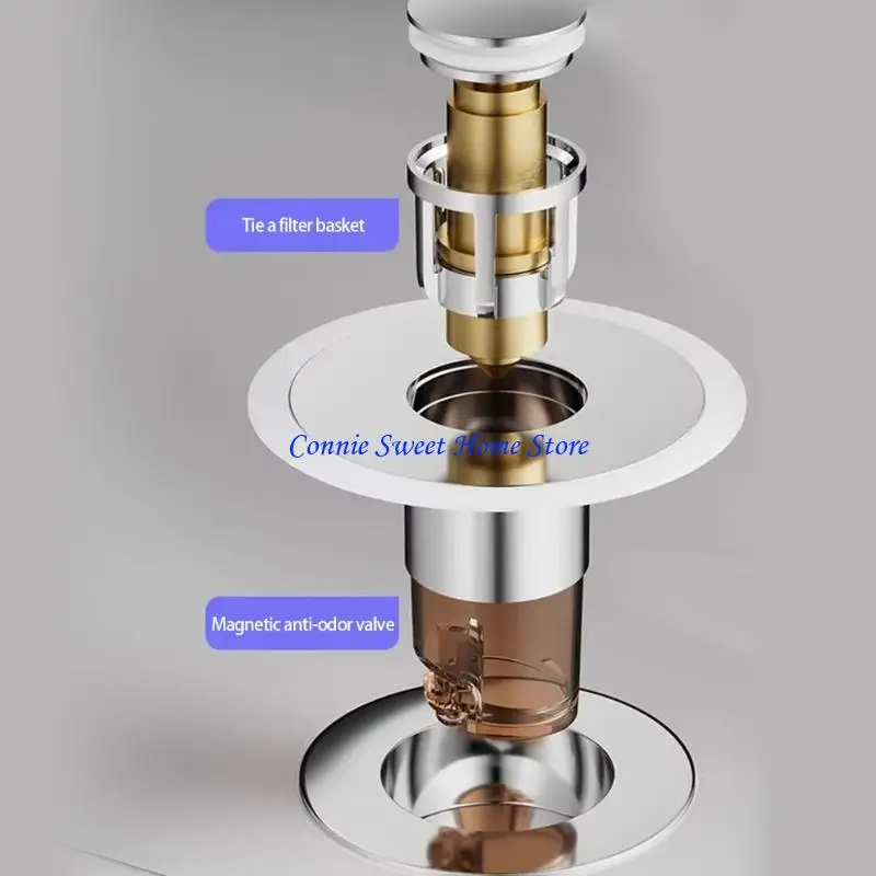 LXAF Kitchen Sink Drain Plug Drain Strainer Bounce Cores Drain Sink Plug Anticlogging Push Type Sink Stoppers
LXAF Kitchen Sink Drain Plug Drain Strainer Bounce Cores Drain Sink Plug Anticlogging Push Type Sink Stoppers