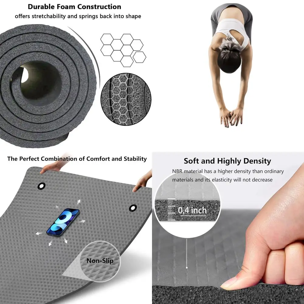 Очень широкий коврик для йоги 72,8 x 31,5 дюймов, толщиной 2/5 дюйма, с ремнем и сумкой, идеально подходит для домашней и уличной йоги, пилатеса, растяжки и фитнеса.
Очень широкий коврик для йоги 72,8 x 31,5 дюймов, толщиной 2/5 дюйма, с ремнем и сумкой, идеально подходит для домашней и уличной йоги, пилатеса, растяжки и фитнеса.