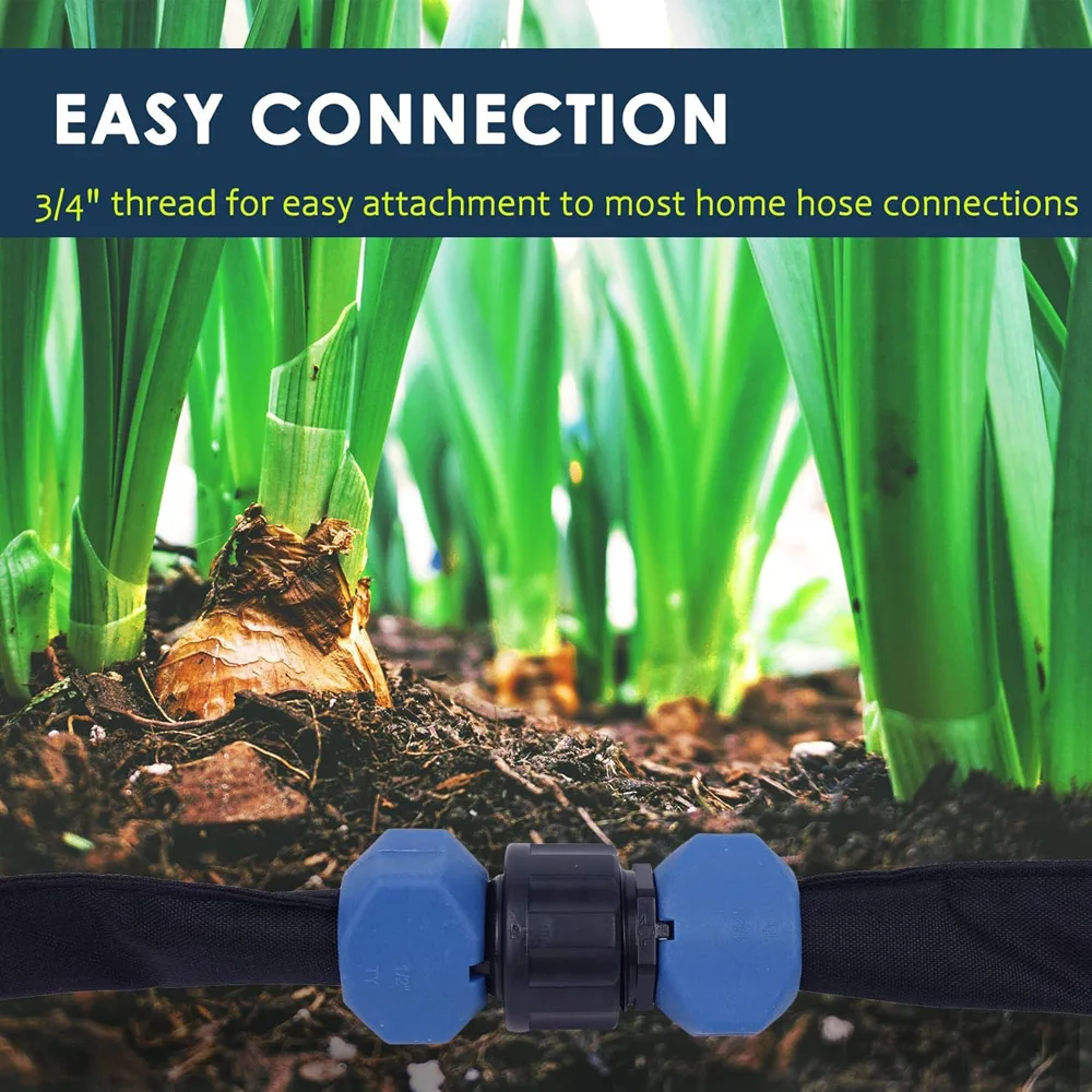 Soaker Hose, Thickened Flat Soaker Hoses For Garden, Leak-free Design Water Hose with Holes For Lawn, Flower Bed, Vegetable Fiel
Soaker Hose, Thickened Flat Soaker Hoses For Garden, Leak-free Design Water Hose with Holes For Lawn, Flower Bed, Vegetable Fiel