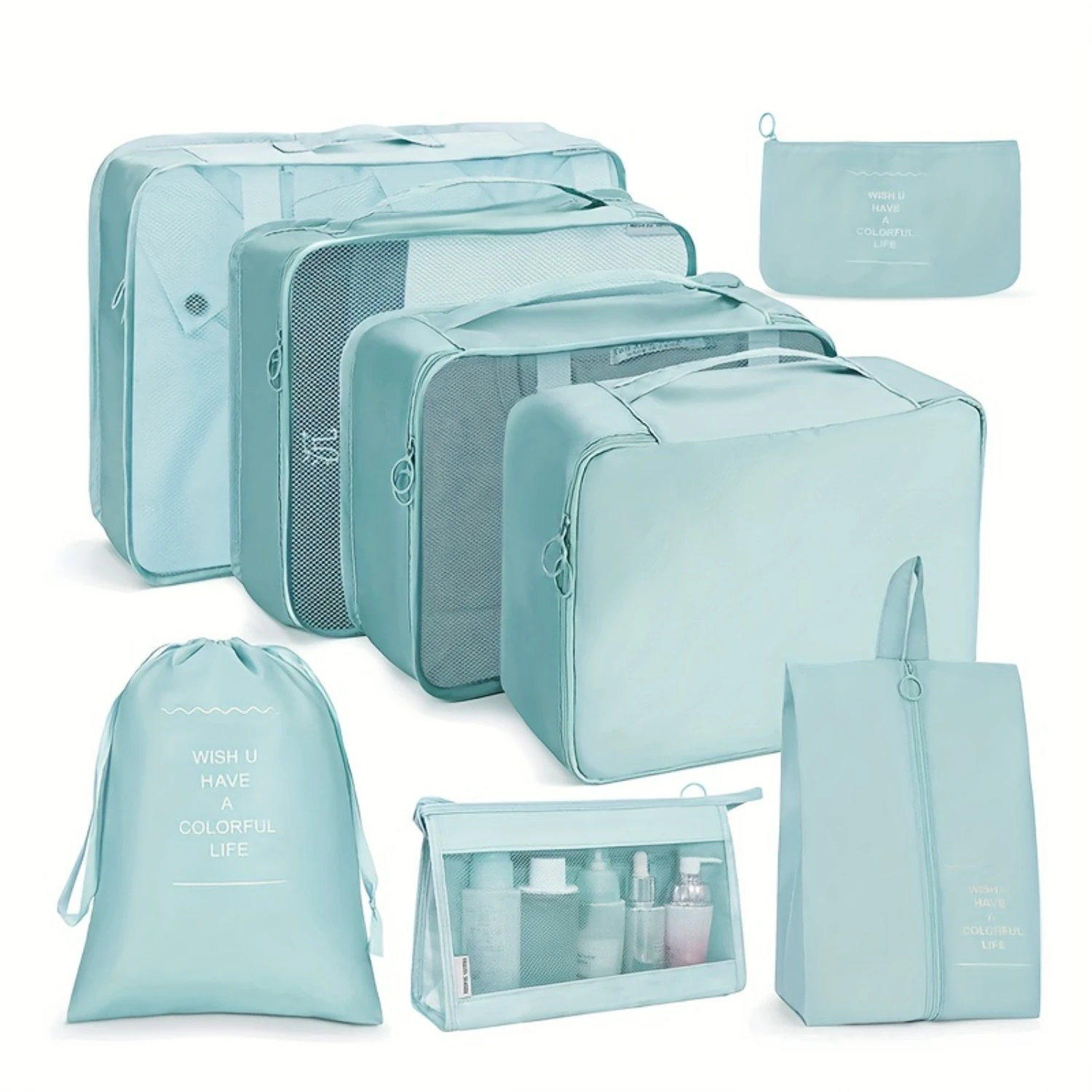 8Pcs/set Clothing Sorting Packaging Cubes, Luggage Underwear Bag, Travel Cosmetic Toiletry Bag Shoes Bag
8Pcs/set Clothing Sorting Packaging Cubes, Luggage Underwear Bag, Travel Cosmetic Toiletry Bag Shoes Bag