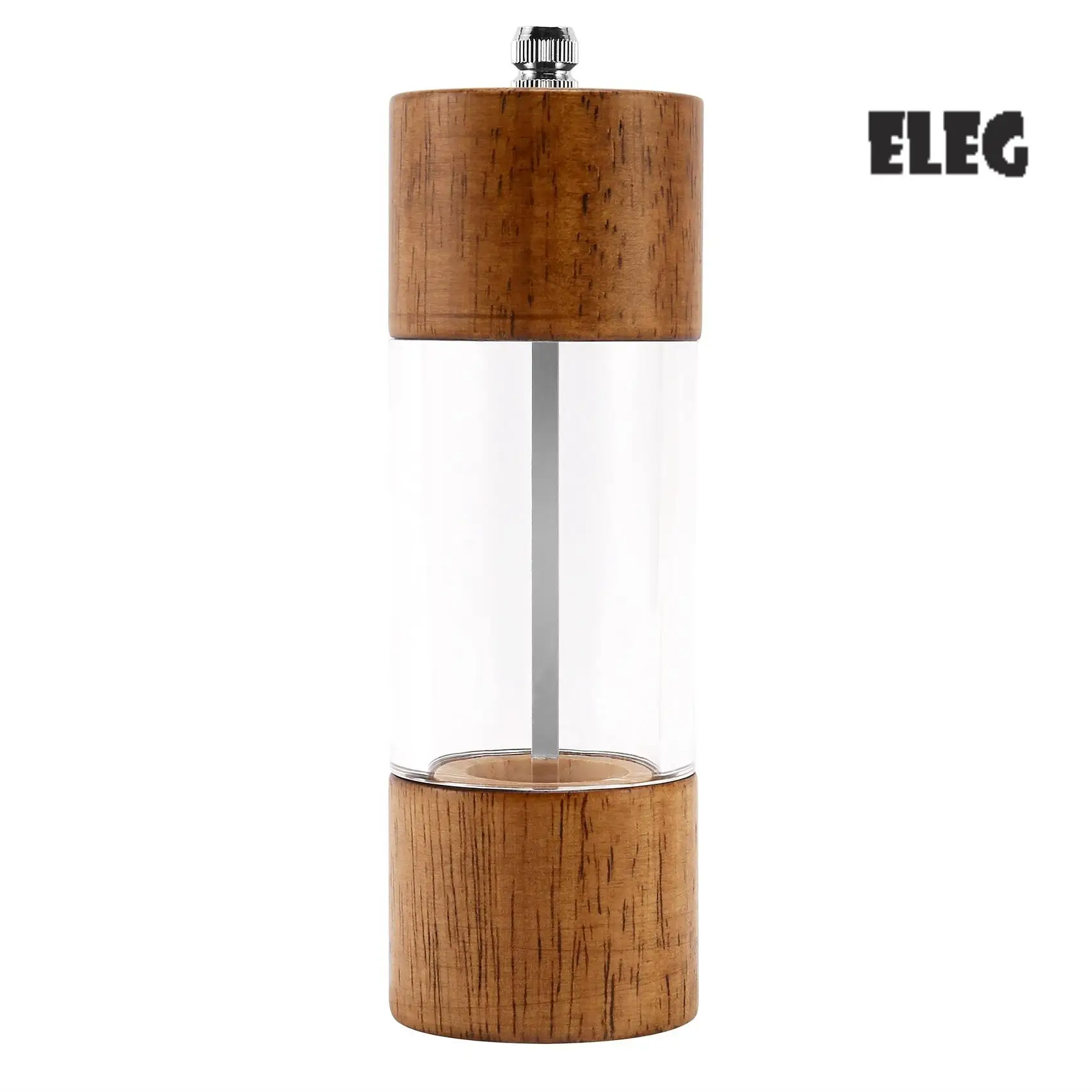 ELEG-Pepper Grinder Прозрачная мельница для перца Солевой шлифовальный сердечник Многоцелевая бутылка для приправ Cruet
ELEG-Pepper Grinder Прозрачная мельница для перца Солевой шлифовальный сердечник Многоцелевая бутылка для приправ Cruet