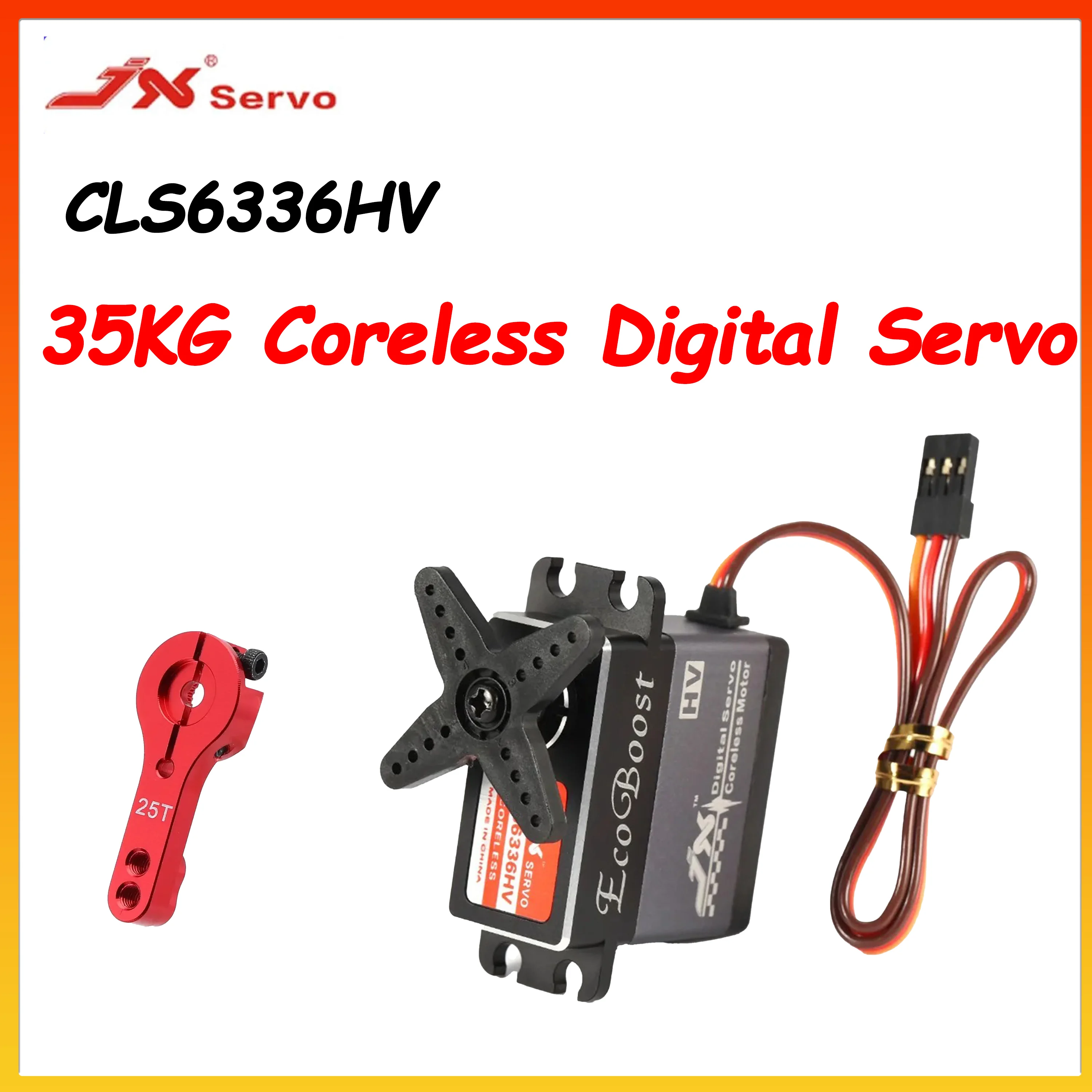 Цифровой сервопривод JX CLS6336HV 35 кг безколлекторный, с металлическим редуктором, высоковольтный, в алюминиевом корпусе, для радиоуправляемых моделей 1/8: автомобилей, грузовиков, самолетов с фиксированным крылом
Цифровой сервопривод JX CLS6336HV 35 кг безколлекторный, с металлическим редуктором, высоковольтный, в алюминиевом корпусе, для радиоуправляемых моделей 1/8: автомобилей, грузовиков, самолетов с фиксированным крылом