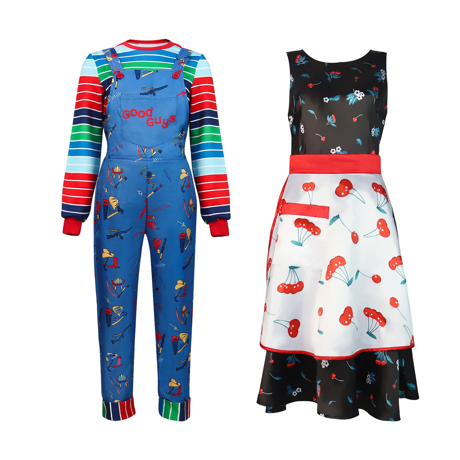 Halloween Chucky Cosplay Clothing Overalls Ghost Doll Soul Reincarnation Costume Women's Fashion Stage Performance Traditiona...
Halloween Chucky Cosplay Clothing Overalls Ghost Doll Soul Reincarnation Costume Women's Fashion Stage Performance Traditiona...