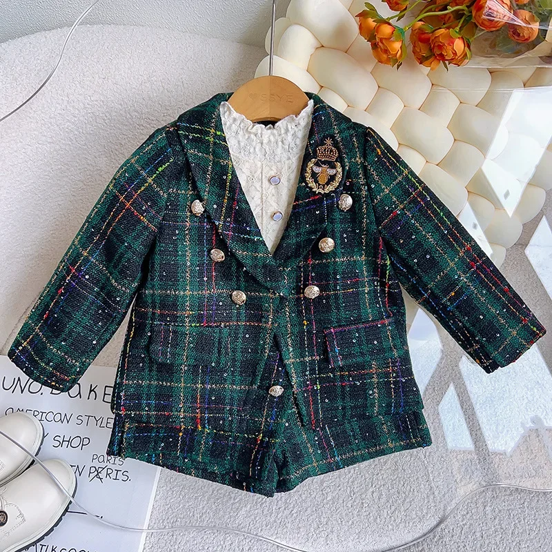 Весенне-осенний детский клетчатый пиджак, пальто, верхняя одежда + шорты, винтажная одежда, костюм для подростков, комплект одежды принцессы для девочек от 2 до 15 лет
Весенне-осенний детский клетчатый пиджак, пальто, верхняя одежда + шорты, винтажная одежда, костюм для подростков, комплект одежды принцессы для девочек от 2 до 15 лет