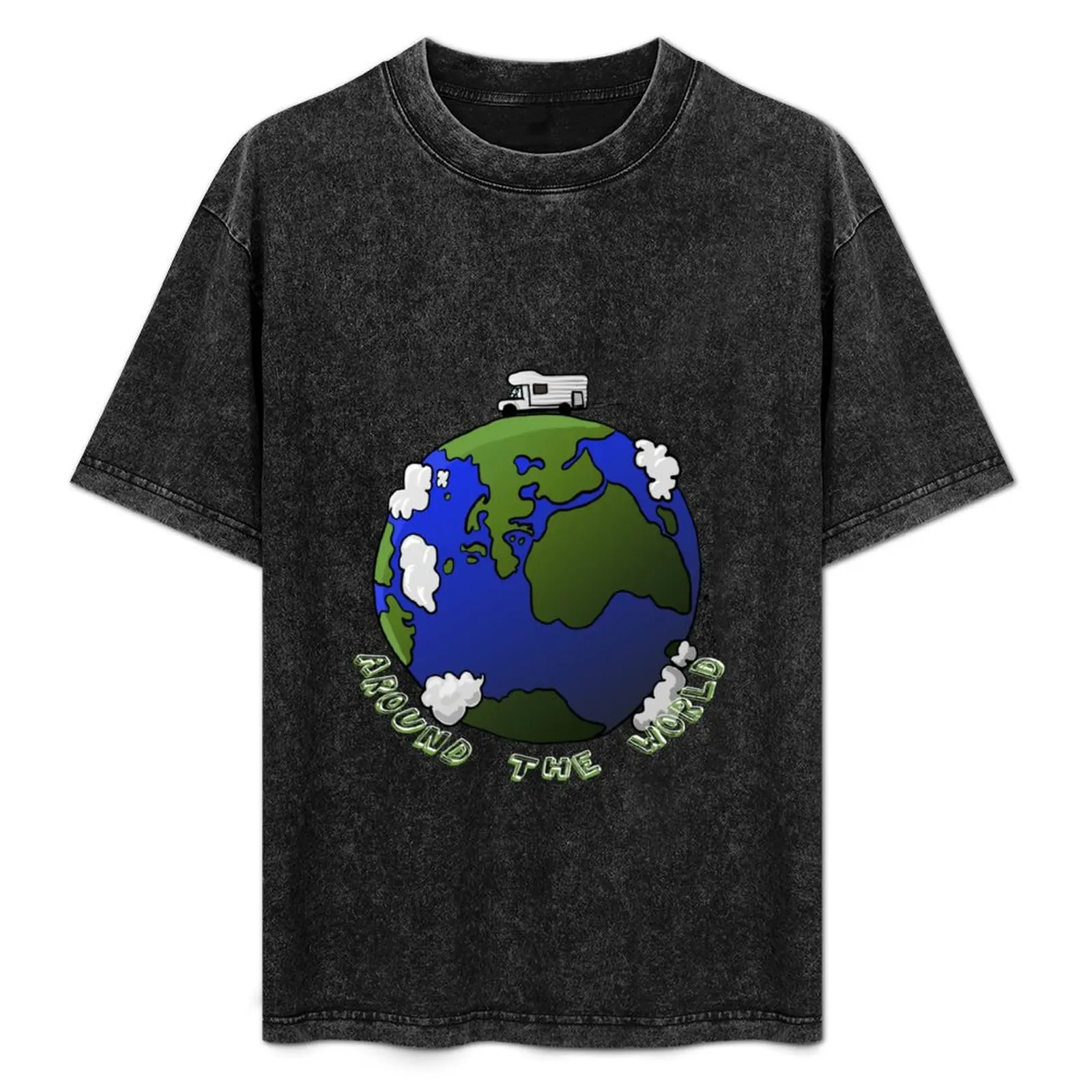world trip T-Shirt Vintage Print Crew Neck Tee
world trip T-Shirt Vintage Print Crew Neck Tee