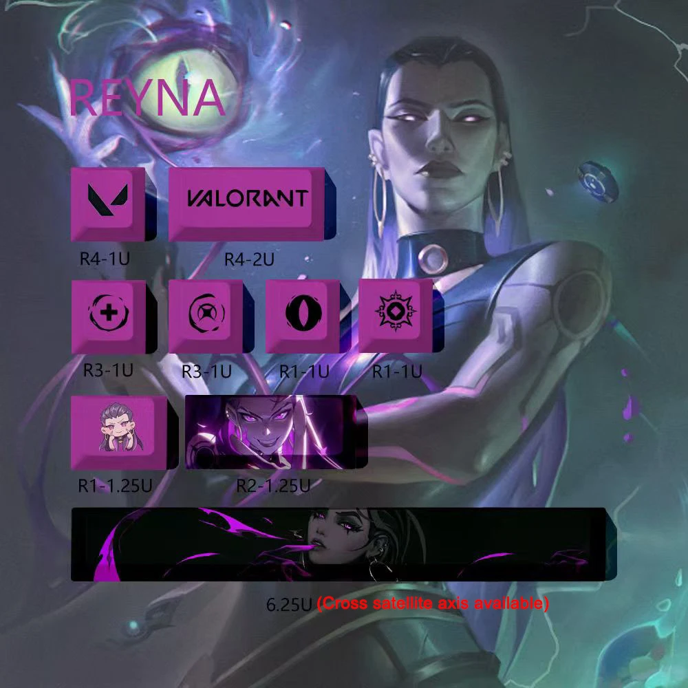 Valorant Keycaps Phoenix Fade Cypher Clove PBT Cherry Profile 9 Keys Esports Gamer Keycaps Mechanical Keyboard Accessories Gift
Valorant Keycaps Phoenix Fade Cypher Clove PBT Cherry Profile 9 Keys Esports Gamer Keycaps Mechanical Keyboard Accessories Gift