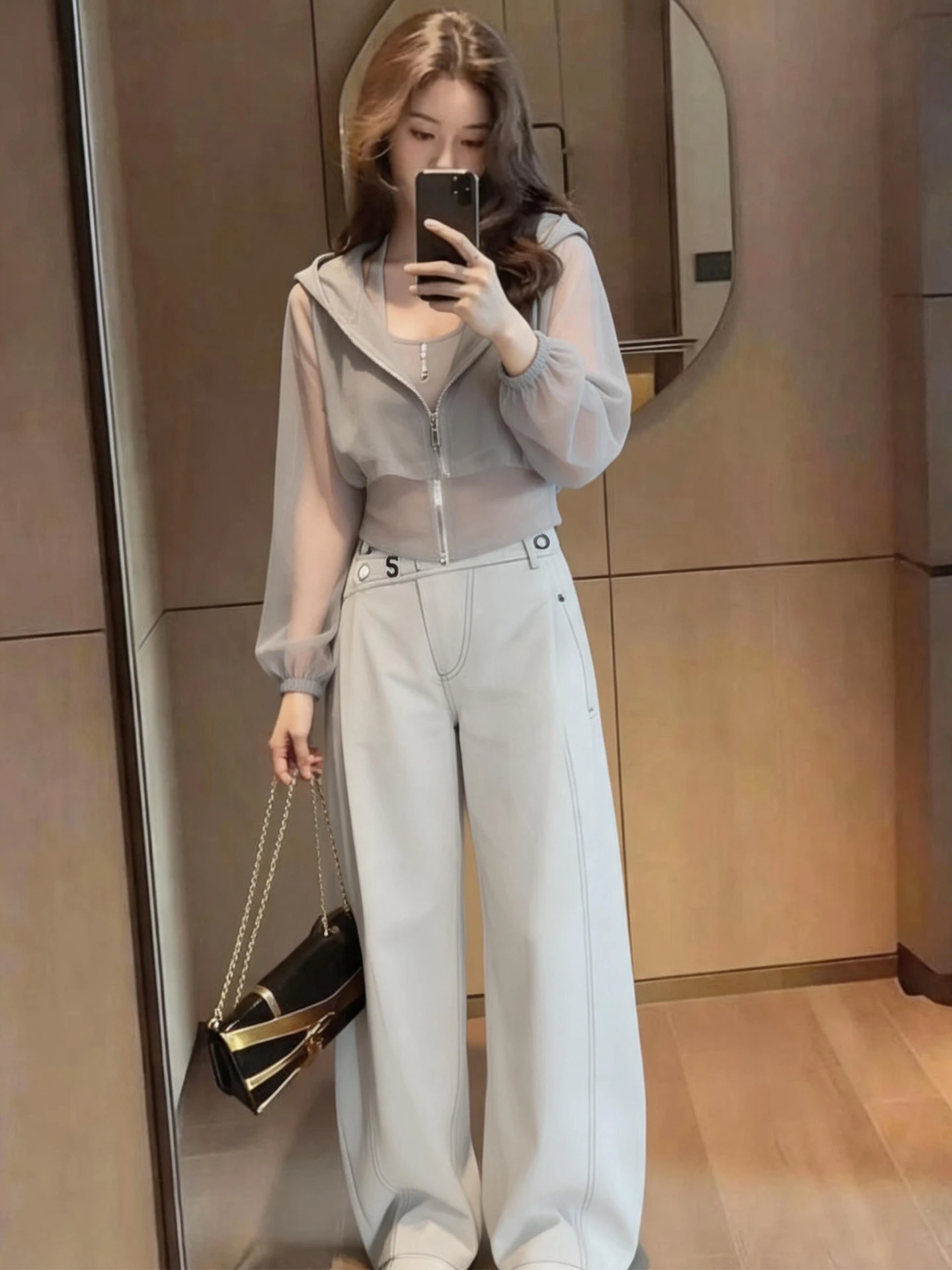 2026 New Lazy Style Anti-Aging Fashion Lightweight Long Sleeve Hooded Jacket Vest Wide Leg Pants Set Women's Casual Wear
2026 New Lazy Style Anti-Aging Fashion Lightweight Long Sleeve Hooded Jacket Vest Wide Leg Pants Set Women's Casual Wear
