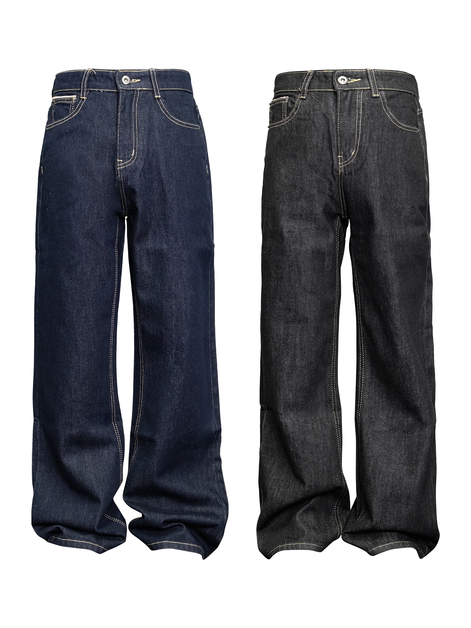 Cleanfit American High Street Vintage Dual Color Denim Original Jeans Loose Straight Leg Wide Leg Pants Men's Autumn Wear
Cleanfit American High Street Vintage Dual Color Denim Original Jeans Loose Straight Leg Wide Leg Pants Men's Autumn Wear