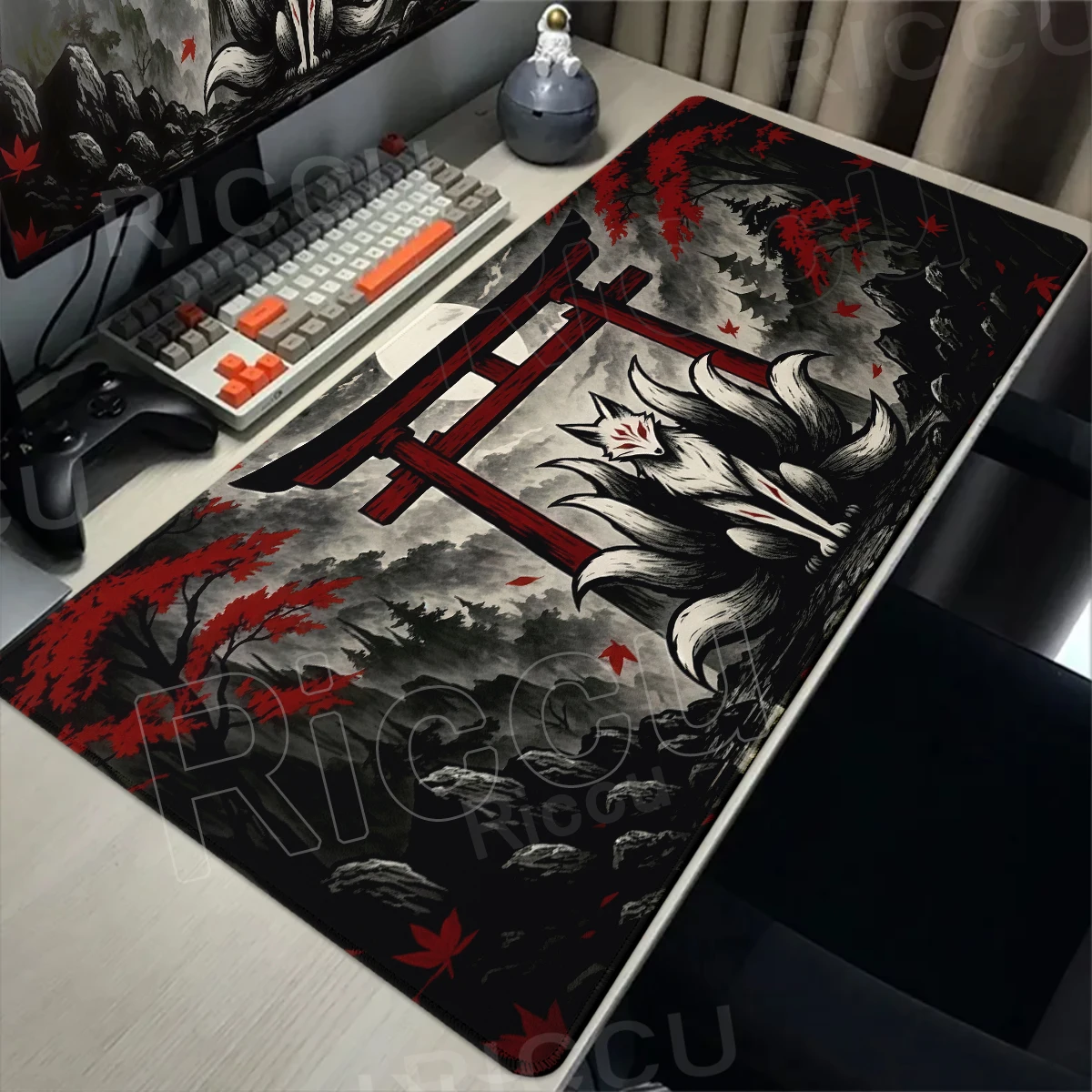 Black And Red Gaming Mousepad Anime Fox Desk Mat Gamer Desks Decort Tablemat Office PC Cabinet Extended Pads Aesthetics Carpet
Black And Red Gaming Mousepad Anime Fox Desk Mat Gamer Desks Decort Tablemat Office PC Cabinet Extended Pads Aesthetics Carpet