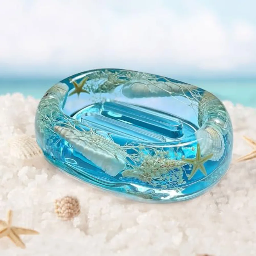 Soap Dish Acrylic w/Nature Seashell Bar Soap Holder Shower Soap Tray for Home, Camping Travel, Dry Stop soap Saver for Bathroom
Soap Dish Acrylic w/Nature Seashell Bar Soap Holder Shower Soap Tray for Home, Camping Travel, Dry Stop soap Saver for Bathroom