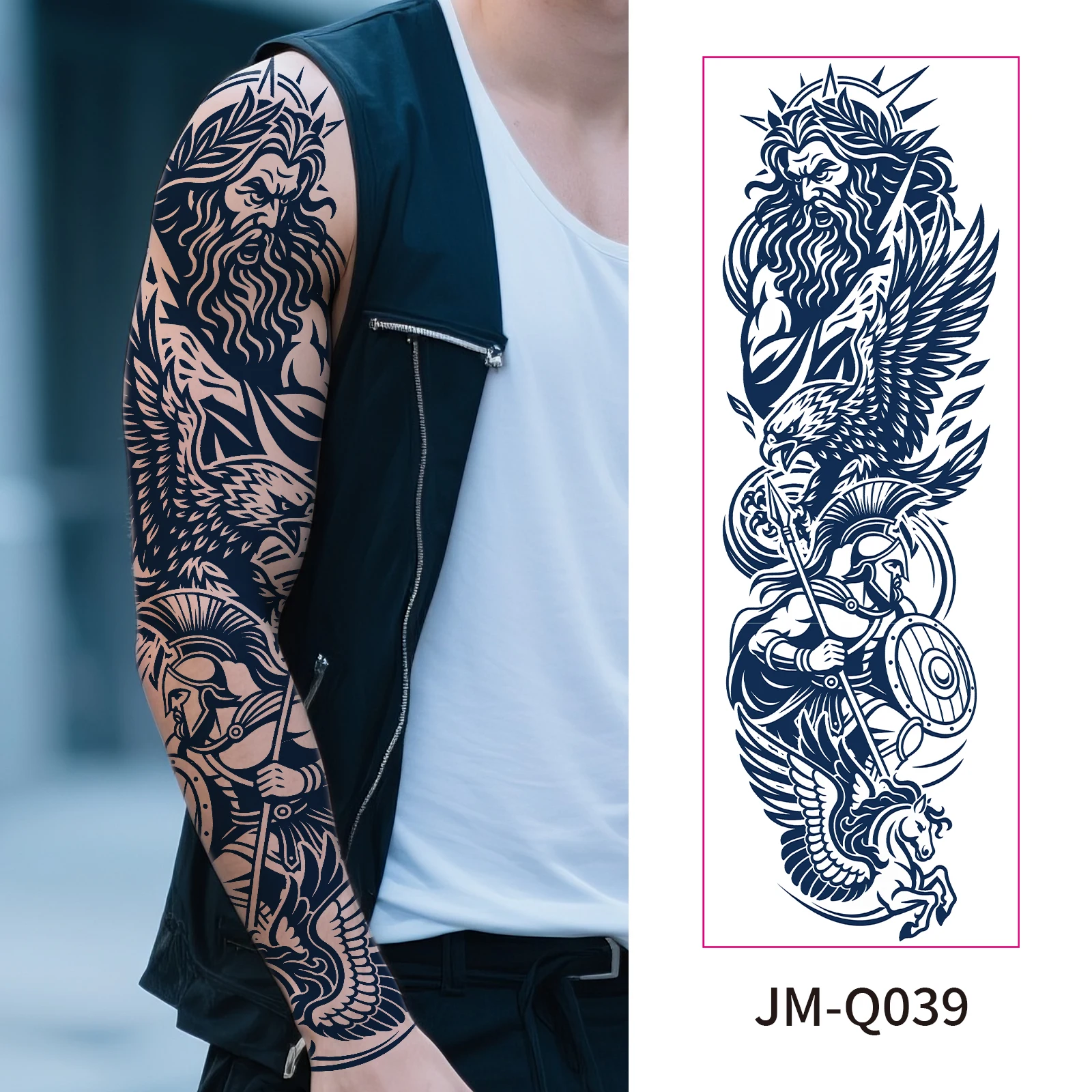 Non Reflective Water Transfer Full Arm Semi Permanent Tattoo Herbal Juice Long Lasting 2 Weeks Sticker Camping
Non Reflective Water Transfer Full Arm Semi Permanent Tattoo Herbal Juice Long Lasting 2 Weeks Sticker Camping