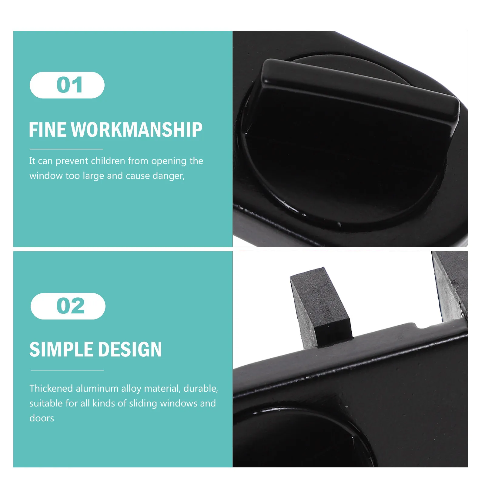 Sliding Door Lock Child Proof Aluminum Alloy Thickened Sliding Window Safety Lock Child Safety Locks for Doors
Sliding Door Lock Child Proof Aluminum Alloy Thickened Sliding Window Safety Lock Child Safety Locks for Doors