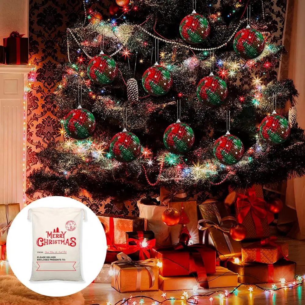 Personalized Santa Bag Christmas Decoration Storage Bag Reusable Cotton Drawstring Gift Bags for Christmas Candy for Holiday
Personalized Santa Bag Christmas Decoration Storage Bag Reusable Cotton Drawstring Gift Bags for Christmas Candy for Holiday