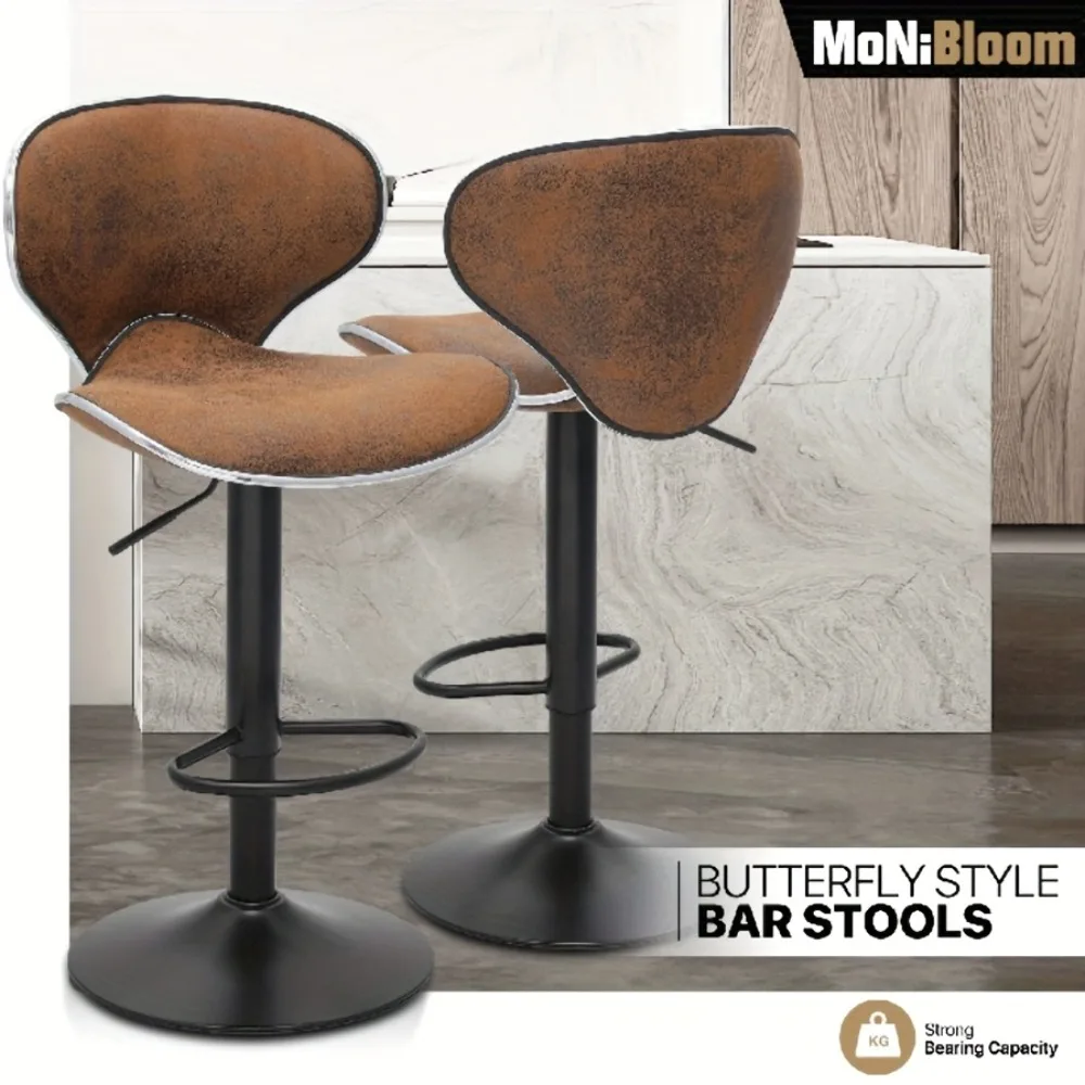 Counter Height Swivel Bar Stools Set of 2in Coffee Color PU Leather Adjustable Height Barstools withFootrestSuitable for kitchen
Counter Height Swivel Bar Stools Set of 2in Coffee Color PU Leather Adjustable Height Barstools withFootrestSuitable for kitchen