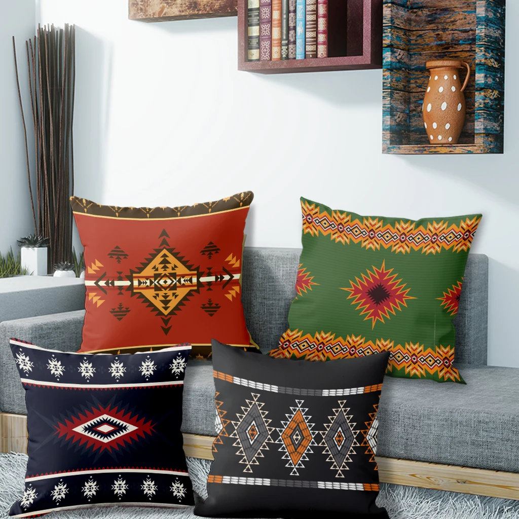 Colorful Tribal Patterned PillowcasesSuitable for sofa car bedroom decorative cushion cover pillow cover
Colorful Tribal Patterned PillowcasesSuitable for sofa car bedroom decorative cushion cover pillow cover