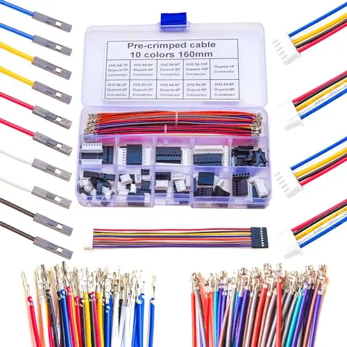 XH2.54 to Dupont2.54 JST Connector Dupont Kit JST-XH 2.54mm & Dupont 2.54mm Housing 16cm Wire (XH-to-Dupont)
XH2.54 to Dupont2.54 JST Connector Dupont Kit JST-XH 2.54mm & Dupont 2.54mm Housing 16cm Wire (XH-to-Dupont)