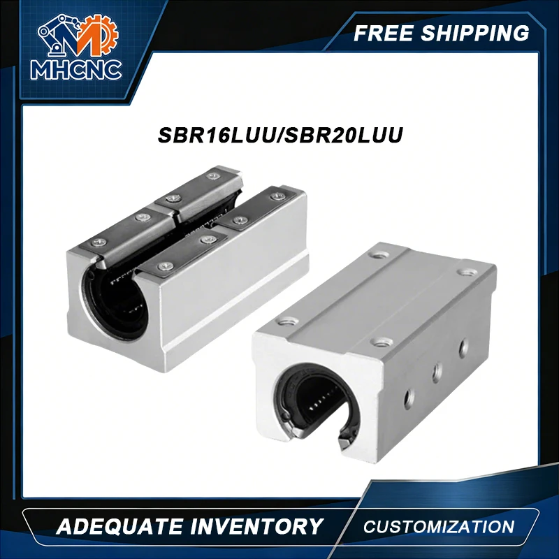 MHCNC 1/4PCS SBR16LUU SBR20LUU Linear Ball Bearing Slide Block For CNC Router Robot Arm Automation Equipment Linear Guide Rail
MHCNC 1/4PCS SBR16LUU SBR20LUU Linear Ball Bearing Slide Block For CNC Router Robot Arm Automation Equipment Linear Guide Rail
