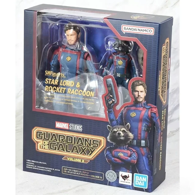 Original studio Bandai S.H.Figuarts Star Lord Rocket Raccoon new movable figure doll model toy collection ornaments holiday gift
Original studio Bandai S.H.Figuarts Star Lord Rocket Raccoon new movable figure doll model toy collection ornaments holiday gift