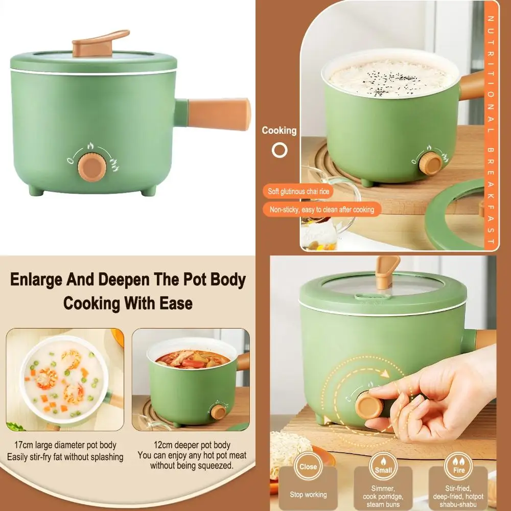 Cooker Appliance Double Layer Hot Pot Cooking Soup Heater Multifunction Cooker Mini Non-stick Pan Pots
Cooker Appliance Double Layer Hot Pot Cooking Soup Heater Multifunction Cooker Mini Non-stick Pan Pots