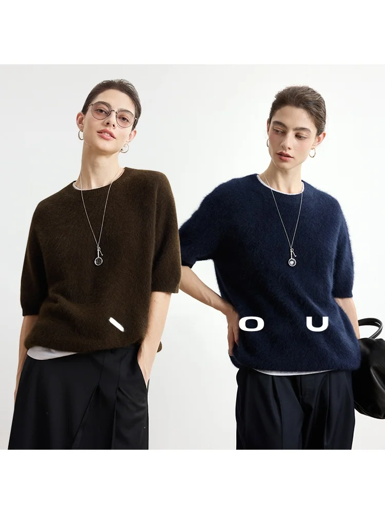 Soft Wool Knitted ort Sve T-irt Pure Color f round Ne Five-Quarter Length Women's Top for Autumn Season Commute S...
Soft Wool Knitted ort Sve T-irt Pure Color f round Ne Five-Quarter Length Women's Top for Autumn Season Commute S...