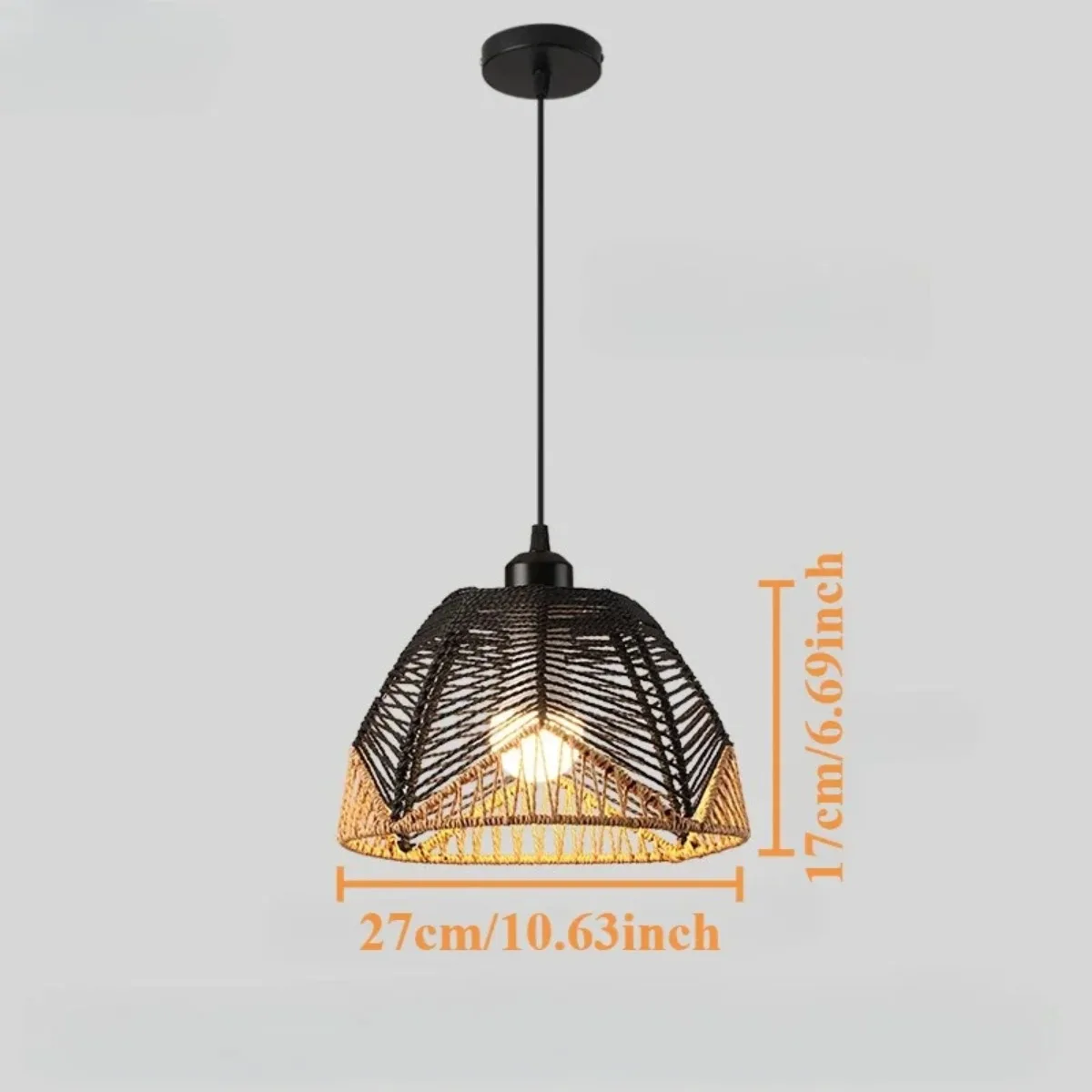 JOYINLED Country-Style Rattan Lamp Woven Pendant Light Bohemian Chandelier Natural Handmade Kitchen Island Bedroom Living Room
JOYINLED Country-Style Rattan Lamp Woven Pendant Light Bohemian Chandelier Natural Handmade Kitchen Island Bedroom Living Room