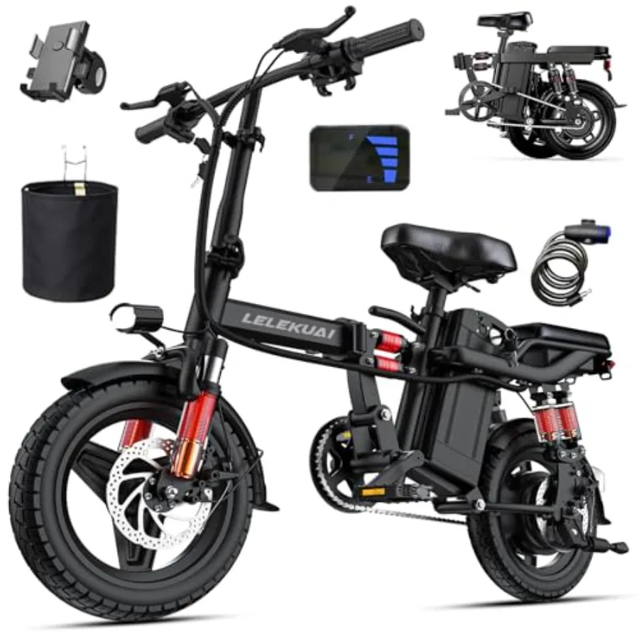 Foldable mini electric bicycle for urban commuting aluminum alloy frame matte black finish 520W-560W motor with 3-level pedal a
Foldable mini electric bicycle for urban commuting aluminum alloy frame matte black finish 520W-560W motor with 3-level pedal a