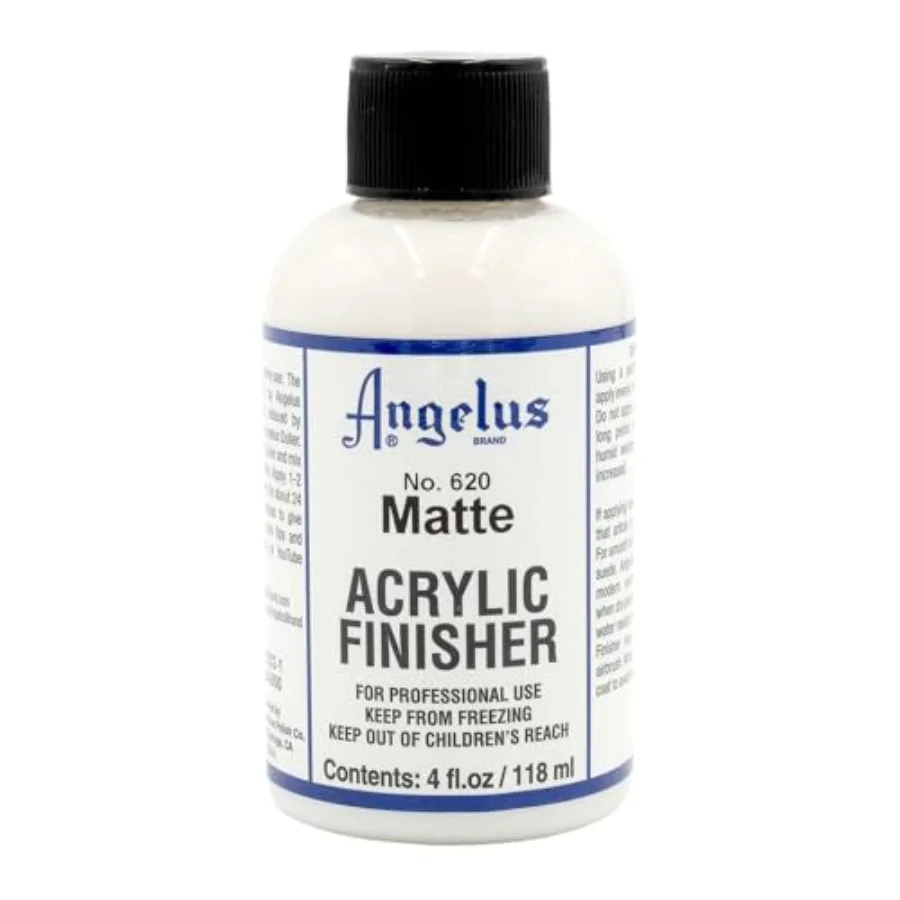 Matte Acrylic Finisher 4 fl oz Flexible Clear Coat for Leather Shoes, Bags, Jackets and Accessories, Matte Acrylic Sealer Varni
Matte Acrylic Finisher 4 fl oz Flexible Clear Coat for Leather Shoes, Bags, Jackets and Accessories, Matte Acrylic Sealer Varni