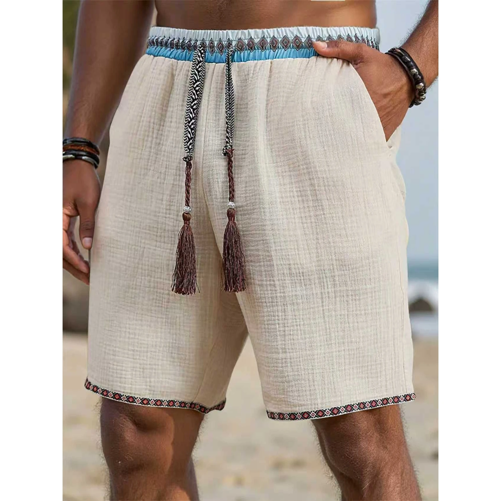 Casual Fashionable Loose Beach Shorts Men's Summer Apparel Straight Leg Five-Quarter Length Non-Stretch Youthwear
Casual Fashionable Loose Beach Shorts Men's Summer Apparel Straight Leg Five-Quarter Length Non-Stretch Youthwear