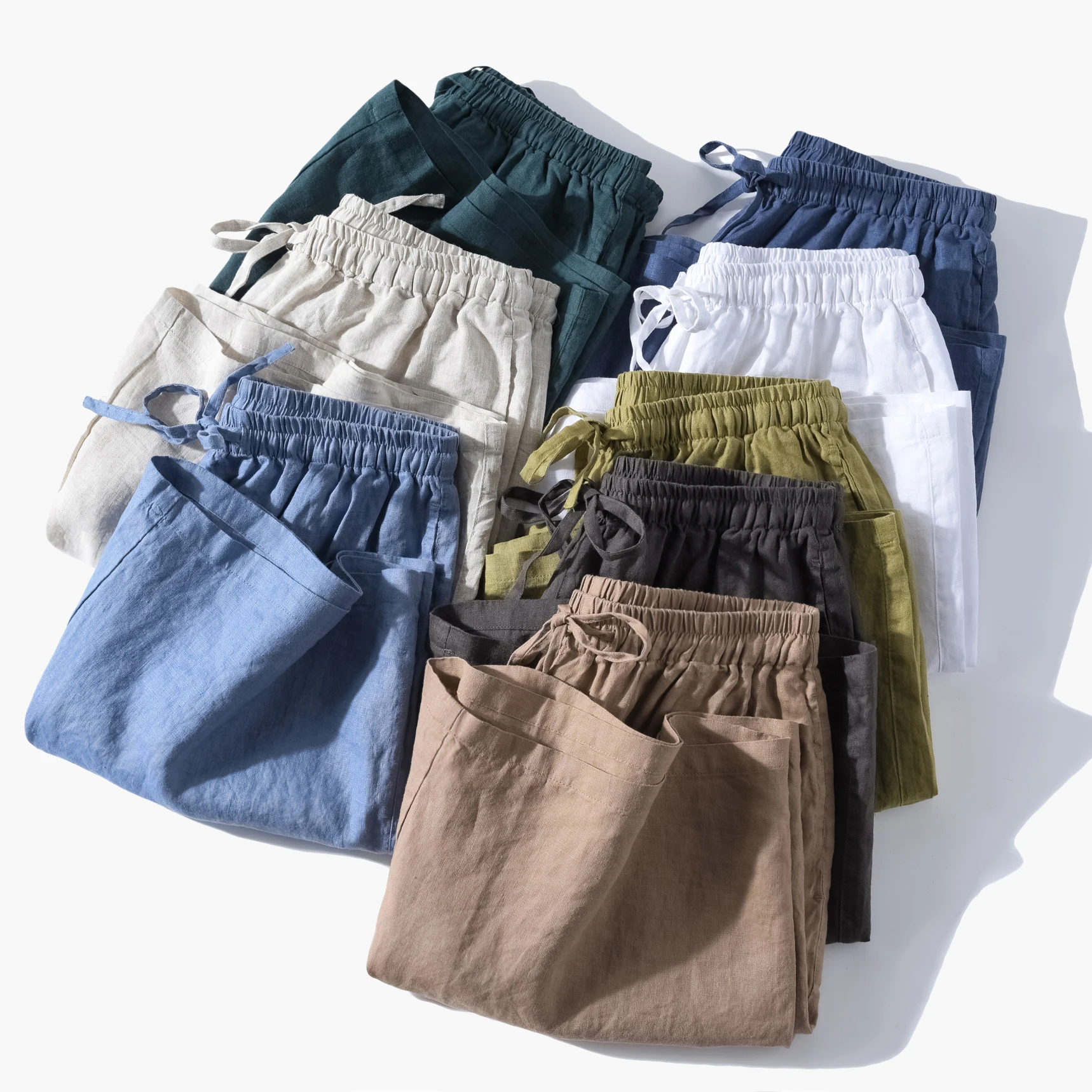 Женские льняные шорты-брюки с высокой талией, свободные, широкие, тонкие, А-силуэта, длиной до колена, повседневные, для работы и отдыха
Женские льняные шорты-брюки с высокой талией, свободные, широкие, тонкие, А-силуэта, длиной до колена, повседневные, для работы и отдыха