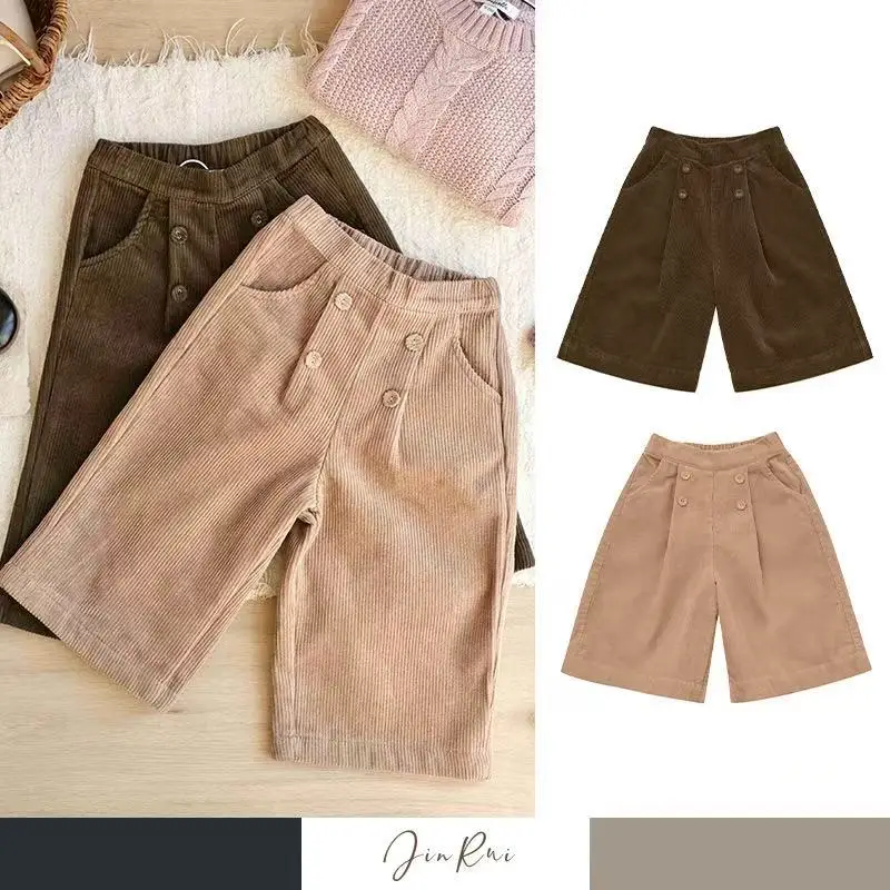Girls Wide-legged Trousers Corduroy Composite Wide-legged Trousers Children's Female Brown Thickened Corduroy
Girls Wide-legged Trousers Corduroy Composite Wide-legged Trousers Children's Female Brown Thickened Corduroy