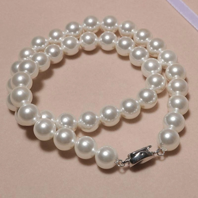 573B White Pearls Necklace Bracelet Earrings Three-piece Set All-match Bridal Gift
573B White Pearls Necklace Bracelet Earrings Three-piece Set All-match Bridal Gift
