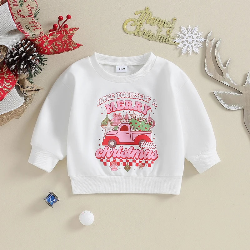 Toddler Baby Girl Christmas Outfit Letter Print Pullover Sweatshirt Long Sleeve Shirt Fall Winter Clothes
Toddler Baby Girl Christmas Outfit Letter Print Pullover Sweatshirt Long Sleeve Shirt Fall Winter Clothes
