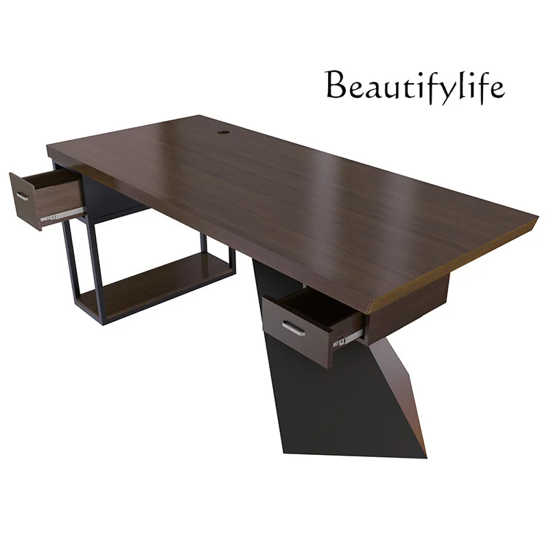 Simple solid wood computer desk home creative home commercial study designer style high sense
Simple solid wood computer desk home creative home commercial study designer style high sense