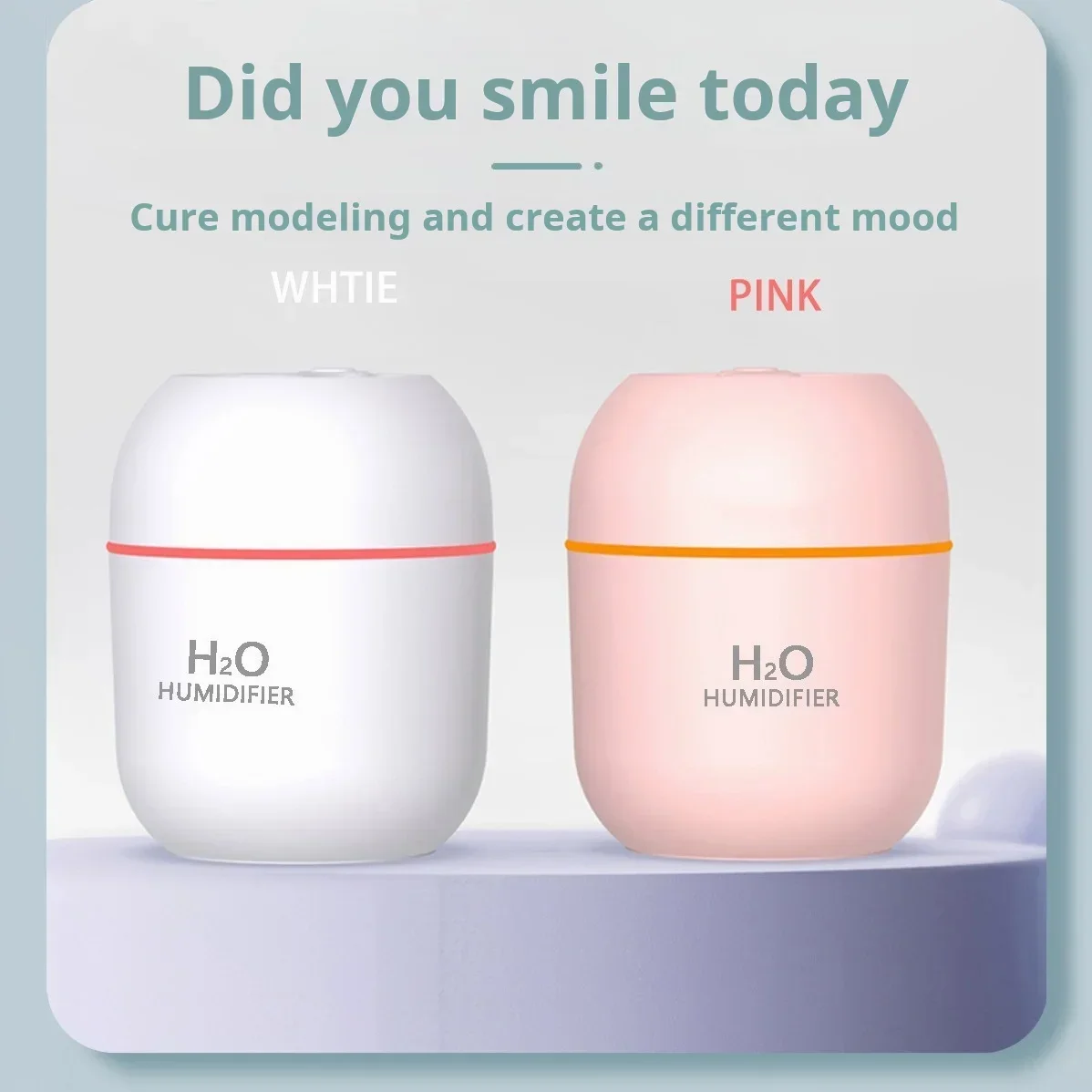 Mini USB Portable Air Humidifier with Colorful Atmosphere Light New Model Cross-Border Popular Small Air Humidifier for Office
Mini USB Portable Air Humidifier with Colorful Atmosphere Light New Model Cross-Border Popular Small Air Humidifier for Office
