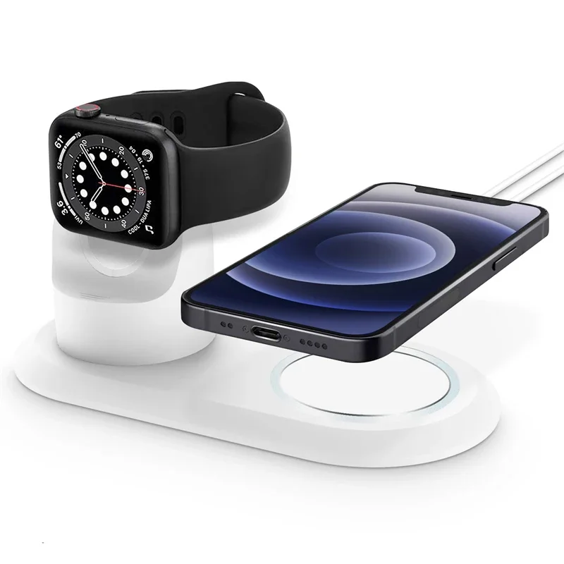 Desktop Skin Silicone 2 in 1 Charger Stand Holder Charging Station Dock for Apple Watch 8 7 6 5 4 44/42 40/38 45/41 for Magsafe
Desktop Skin Silicone 2 in 1 Charger Stand Holder Charging Station Dock for Apple Watch 8 7 6 5 4 44/42 40/38 45/41 for Magsafe