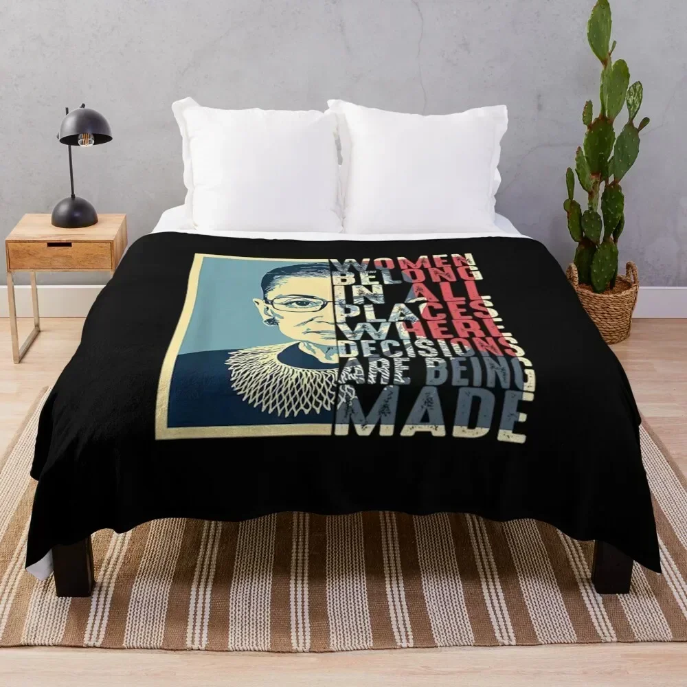 Vintage RBG Legend - Women Belong In All Places Where Decisions Are Being Made Rbg Quotes T-Shirt Throw Blanket
Vintage RBG Legend - Women Belong In All Places Where Decisions Are Being Made Rbg Quotes T-Shirt Throw Blanket