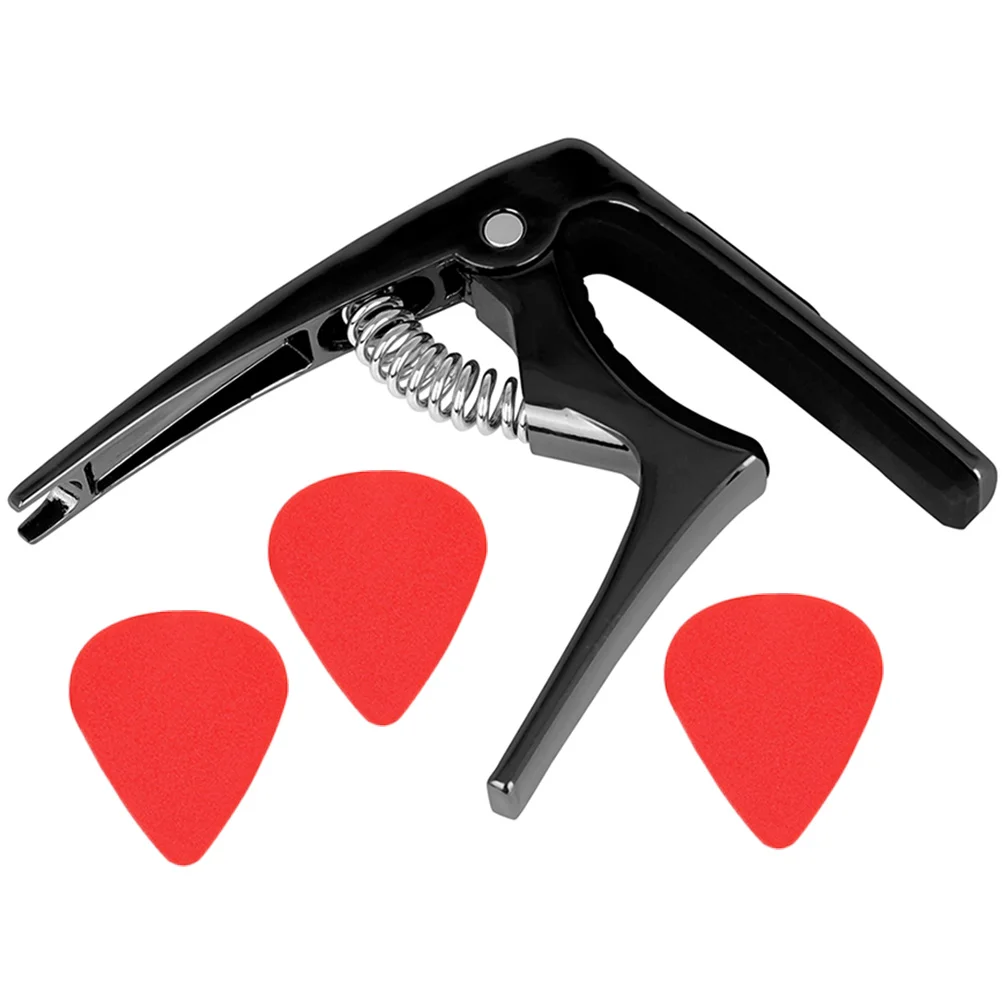 3pcs Guitar Capo Picks Black Universal Metal Tuner Clip for Acoustic Electric Guitar Ukulele Classical Accessories
3pcs Guitar Capo Picks Black Universal Metal Tuner Clip for Acoustic Electric Guitar Ukulele Classical Accessories