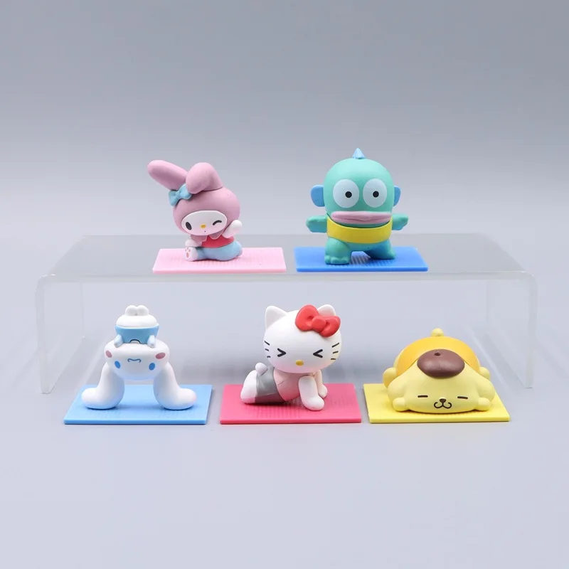 5 шт./компл. Sanrio аниме йога вместе Cinnamoroll PomPompurin Hello Kitty экшн-фигурки игрушки подарки для детей украшение торта
5 шт./компл. Sanrio аниме йога вместе Cinnamoroll PomPompurin Hello Kitty экшн-фигурки игрушки подарки для детей украшение торта