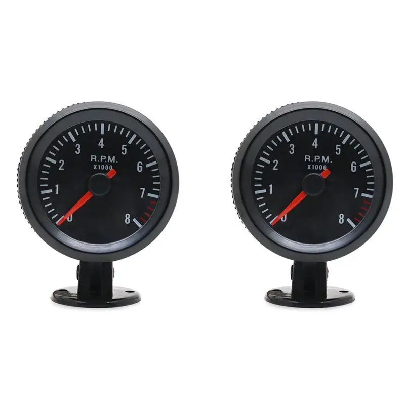Ingenious-2Pcs 2Inch 52Mm Car Meter Tachometer RPM Gauge 0-8000RPM Analog Black Case For 1-8 Cylinders Car
Ingenious-2Pcs 2Inch 52Mm Car Meter Tachometer RPM Gauge 0-8000RPM Analog Black Case For 1-8 Cylinders Car