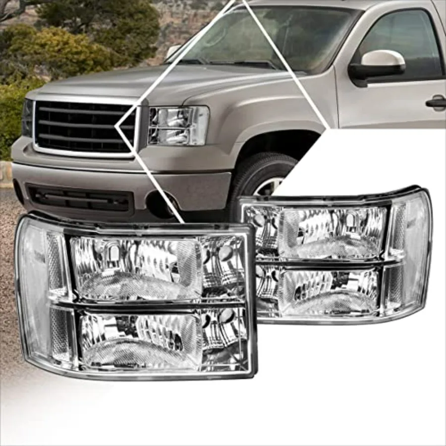 Комплект из 2 фар для Sierra 1500 (07-13) / Sierra 2500 HD 3500 HD (07-14) с хромированным корпусом и прозрачными линзами, высокая светоотдача при слабом освещении
Комплект из 2 фар для Sierra 1500 (07-13) / Sierra 2500 HD 3500 HD (07-14) с хромированным корпусом и прозрачными линзами, высокая светоотдача при слабом освещении
