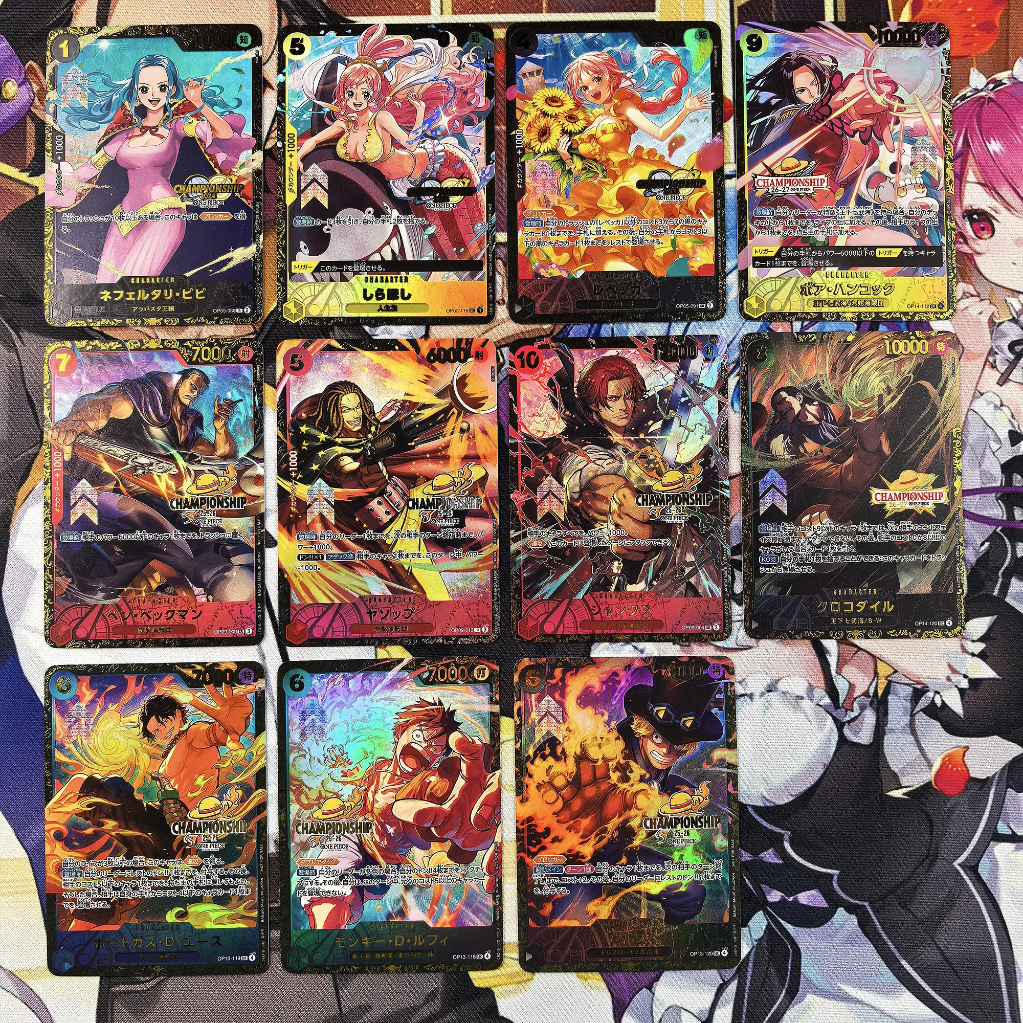 40Pcs/set One Piece Luffy Championship Card Collection Card Refraction Color Flash Hot Stamping Opcg Flagship Tournament Card
40Pcs/set One Piece Luffy Championship Card Collection Card Refraction Color Flash Hot Stamping Opcg Flagship Tournament Card